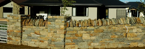 Lindis Schist on the Exterior of the Catholic Church Wanaka
